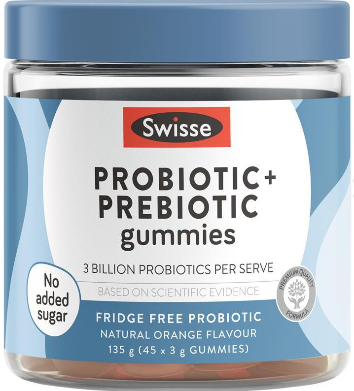 Kẹo Nhai Men Tiêu Hóa Lợi Khuẩn Úc - Swisse Adults Probiotic & Prebiotic Gummies