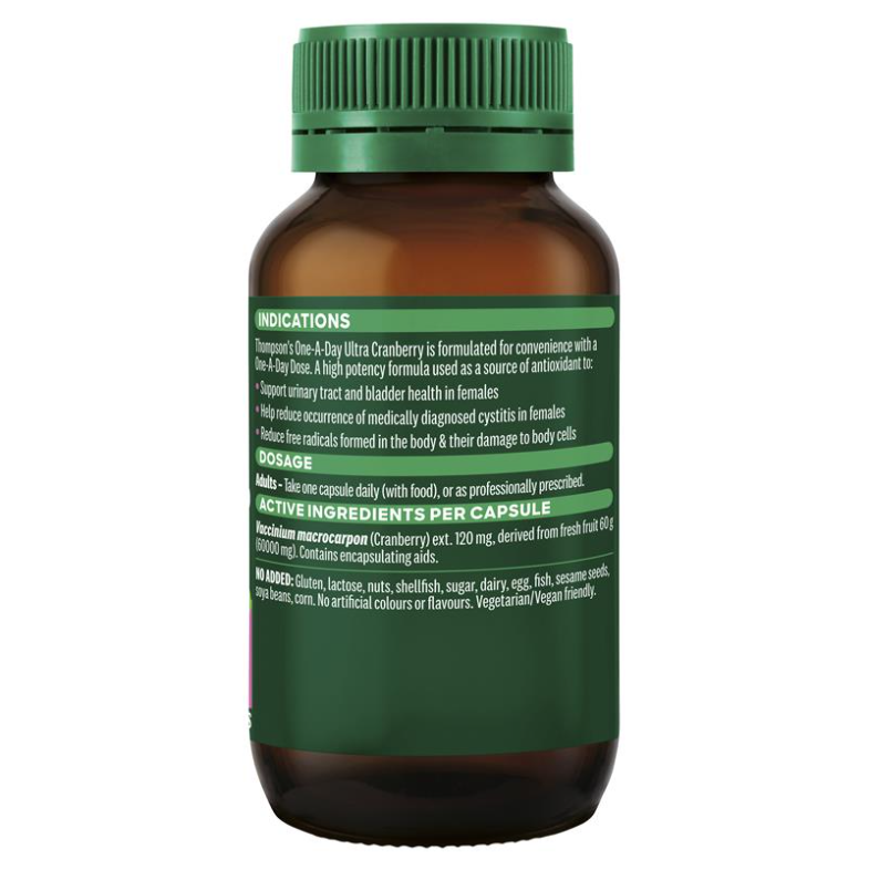 Viên Uống Hỗ Trợ Đường Tiết Niệu - Thompson's One-A-Day Ultra Cranberry 60000 60 Capsules
