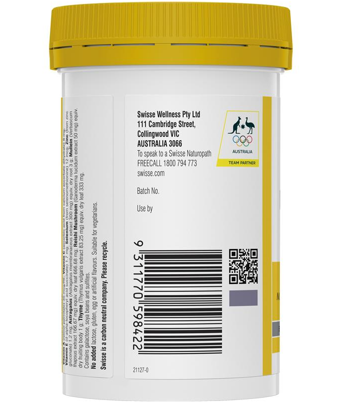 Viên Uống Bổ Phổi Thải Độc Phổi Úc - Swisse Lung Health Support 90 VIÊN