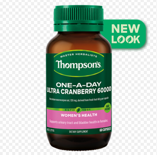 Viên Uống Hỗ Trợ Đường Tiết Niệu - Thompson's One-A-Day Ultra Cranberry 60000 60 Capsules