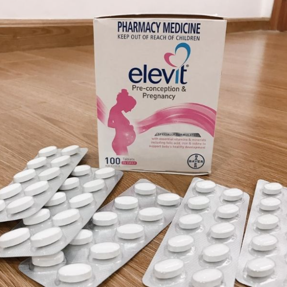 Combo 2 món Vitamin Mẹ Bầu chuẩn Úc (Elevit bầu hồng tổng hợp + DHA Bio Island) trước khi bầu & trong khi bầu chemist