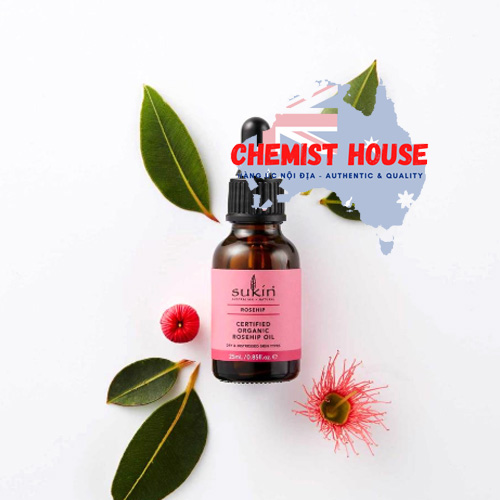 Sukin Certified Organic Rose Hip Oil - Dầu dưỡng tầm xuân 25ml