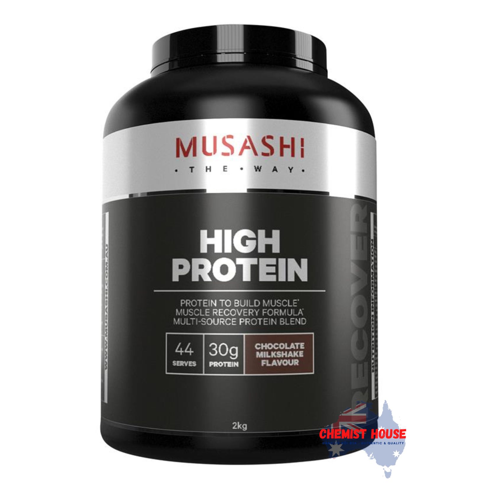 Bột Musashi High Protein Cao Musashi Phục Hồi Cơ & Tăng Cơ Vị Caramel Muối/Vanila/Chocolate - Musashi High Protein Salted Caramel/Vanila/Chocolate