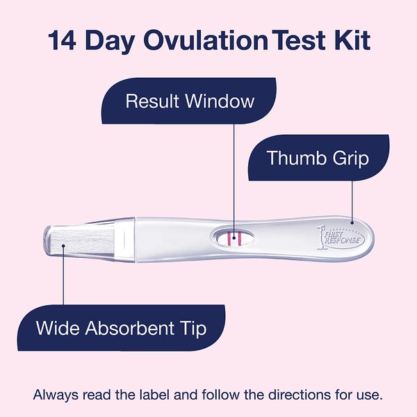 Bộ Dụng Cụ Test Canh Rụng Trứng First Response 14 Gói Trong Vòng 14 Ngày Tăng Cơ Hội Mang Thai - First Response 14 Day In Stream Ovulation Test Kit 14 Pack