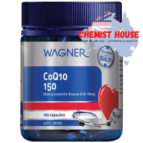 Wagner Coq10 150mg - Viên uống hỗ trợ tim mạch 100 viên