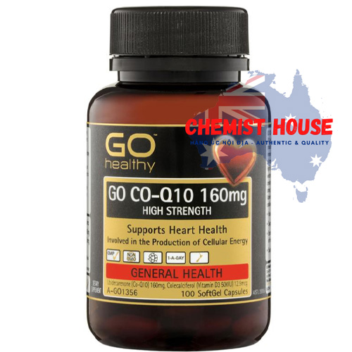 GO Healthy CoQ10 160mg - Viên uống hỗ trợ tim mạch 100 viên