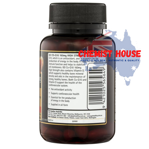 GO Healthy CoQ10 160mg - Viên uống hỗ trợ tim mạch 100 viên
