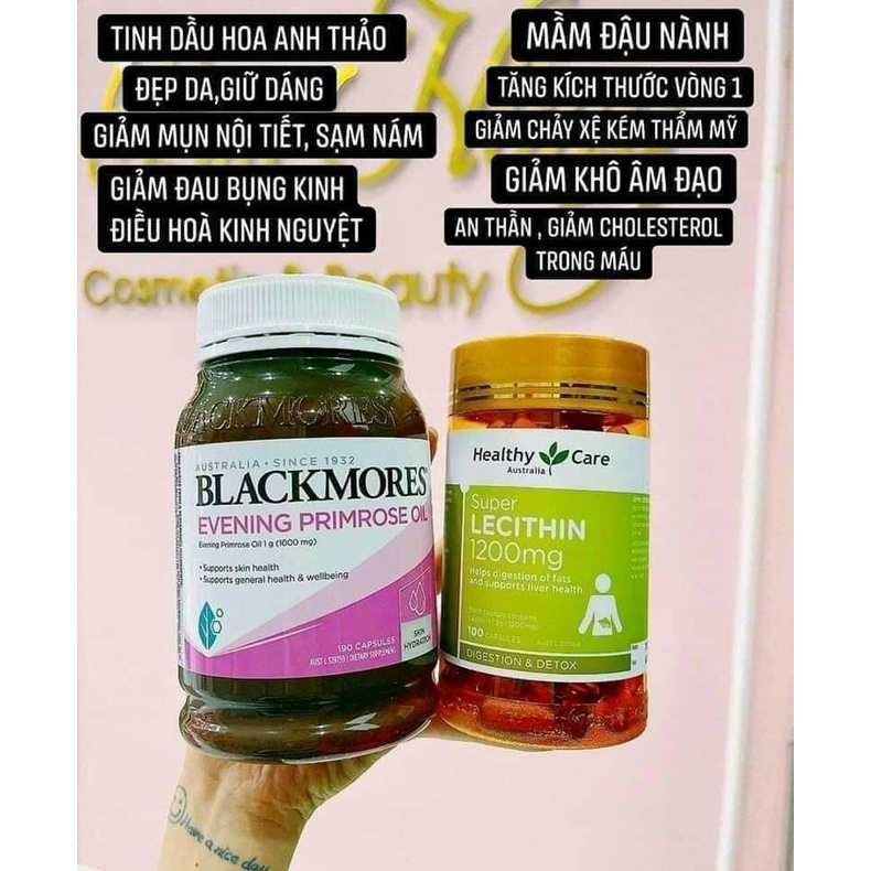 Combo Tăng Cường Nội Tiết Tố Nữ (Blackmores Anh Thảo + Mầm Đậu Nành)