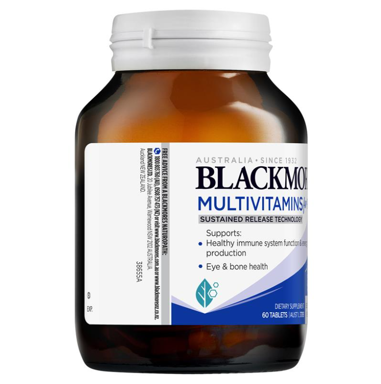 Viên Uống Vitamin Tổng Hợp U50+ Đàn Ông Phụ Nữ Trung Niên - Blackmores Multivitamin For 50+ Sustained Release 60 Tablets
