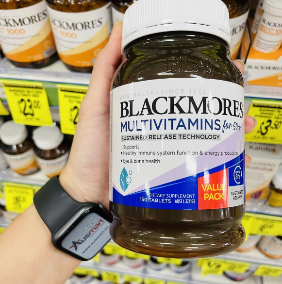 Viên Uống Vitamin Tổng Hợp U50+ Đàn Ông Phụ Nữ Trung Niên - Blackmores Multivitamin For 50+ Sustained Release 60 Tablets