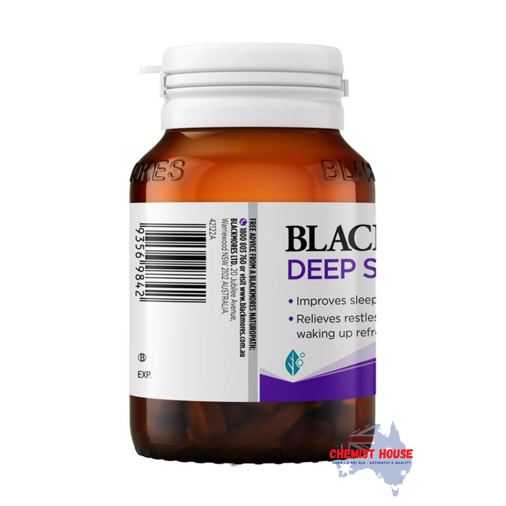 Viên Uống Hỗ Trợ Giấc Ngủ & Ngủ Sâu Blackmores 60 Viên