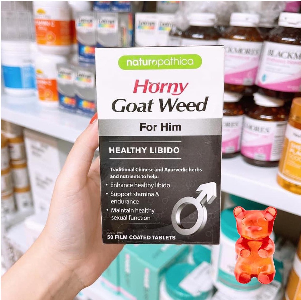 Horny Goat Weed For Him - Hỗ Trợ Sinh Lý Nam Hộp 50 Viên