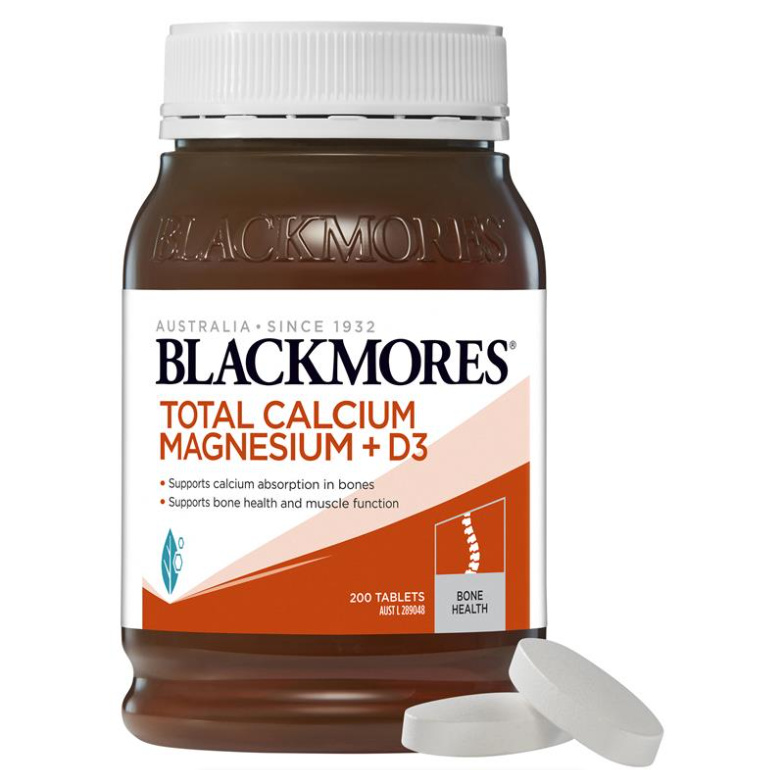 Viên uống chắc khỏe NGỪA LOÃNG XƯƠNG Blackmores Total Calcium Magnesium + D3