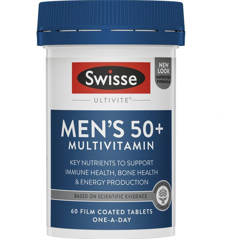 ĐÀN ÔNG U50+ VIÊN UỐNG TỔNG HỢP - Swisse Men's Ultivite 50+ Multivitamin