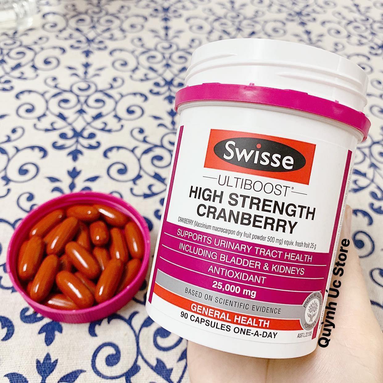 Viên uống hỗ trợ đường tiết niệu Swisse Ultiboost High Strength Cranberry 90 capsules