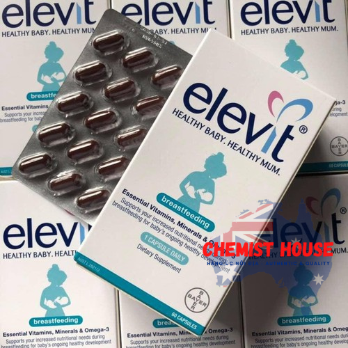 Elevit Breastfeeding - Viên uống dành cho phụ nữ sau sinh và cho con bú 60 viên (60 ngày)