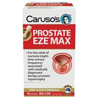 Viên uống giúp kiểm soát các triệu chứng của bệnh phì đại tuyến tiền liệt Carusos Natural Health Prostate Eze Max 90 Capsules