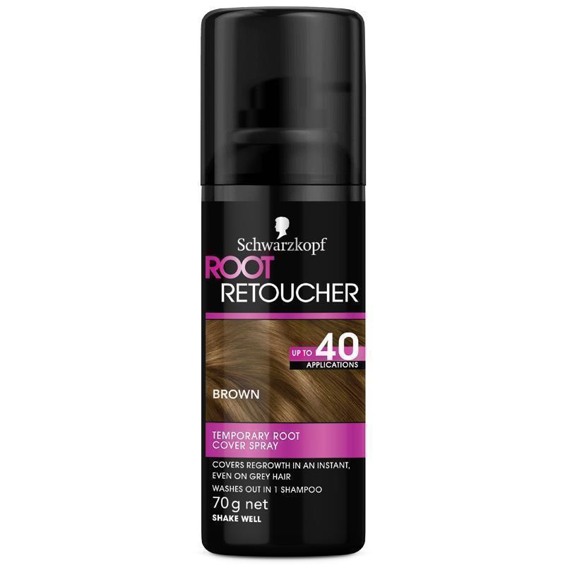 Xịt nhuộm tóc hữu cơ màu nâu tạm thời Schwarzkopf - Schwarzkopf Root Retoucher Brown Spray