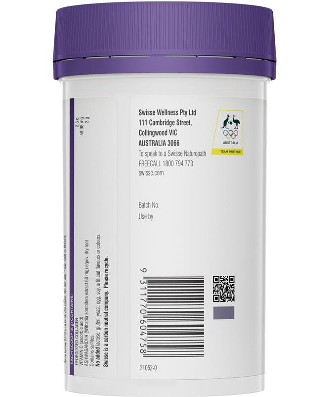 Swise Collagen Renew Giảm Stress Đẹp Da Ngũ Ngon - Dạng BỘT Collagen thủy phân chiết xuất từ nhân sâm Ấn Độ