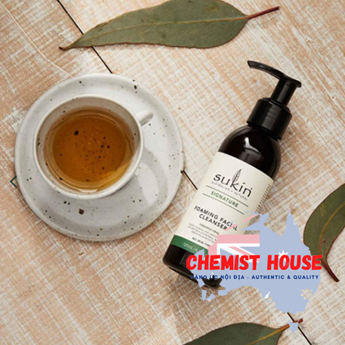 Sukin Foaming Facial Cleanser Pump - Sữa rửa mặt tạo bọt 125ml