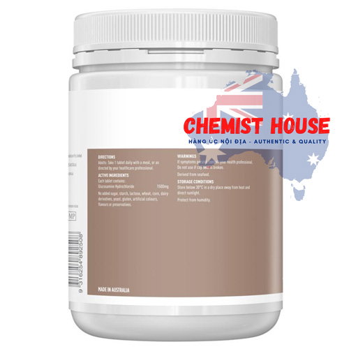 Healthy Care Glucosamine HCL 1500mg - Viên uống hỗ trợ xương khớp 400 viên