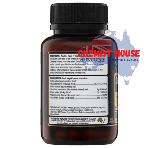 GO Healthy GO Man Plus Performance - Viên uống tăng cường sức khỏe sinh lí cho nam giới 60 viên