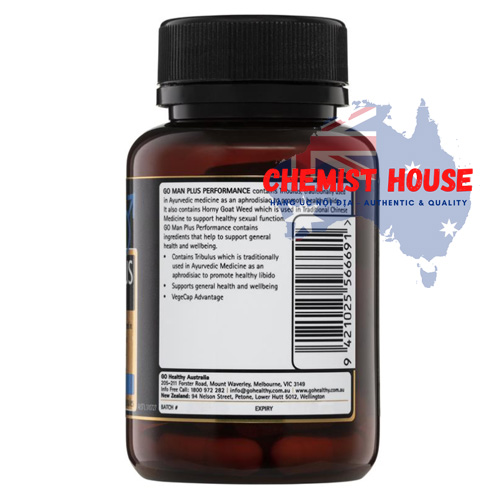 GO Healthy GO Man Plus Performance - Viên uống tăng cường sức khỏe sinh lí cho nam giới 60 viên