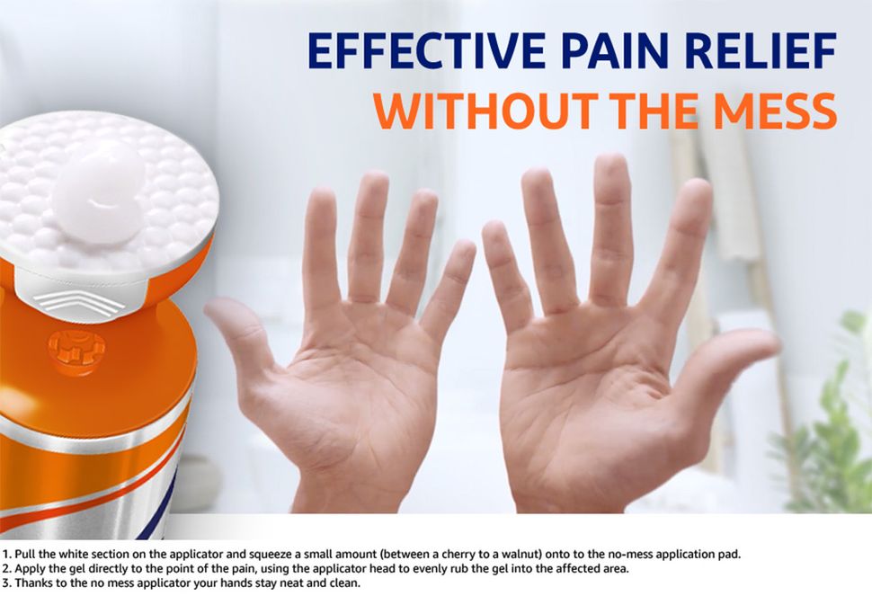 Voltaren Úc kem Bôi Xoa Bóp - Voltaren Pain Relief Gel No Mess Applicator