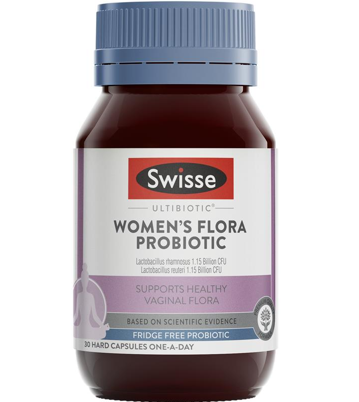 Viên uống men phụ khoa cân bằng giảm hôi vùng kín Swisse Ultibiotic Womens Flora Probiotic 30 viên