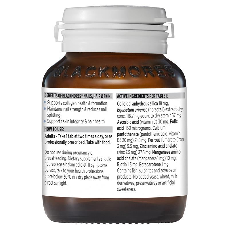 Viên uống Đẹp da, tóc và móng - Blackmore Nails, Hair & Skin