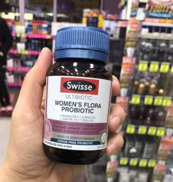 Viên uống men phụ khoa cân bằng giảm hôi vùng kín Swisse Ultibiotic Womens Flora Probiotic 30 viên