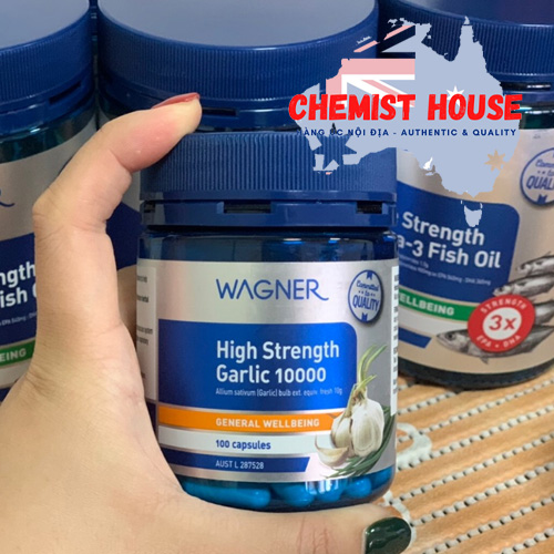 Wagner High Strength Garlic 10000 - Viên uống tinh dầu tỏi 100 viên