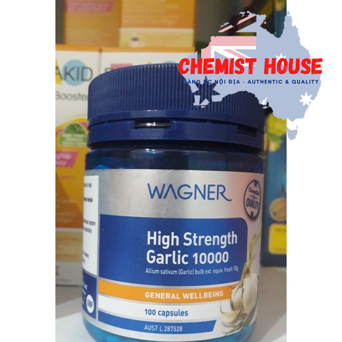 Wagner High Strength Garlic 10000 - Viên uống tinh dầu tỏi 100 viên