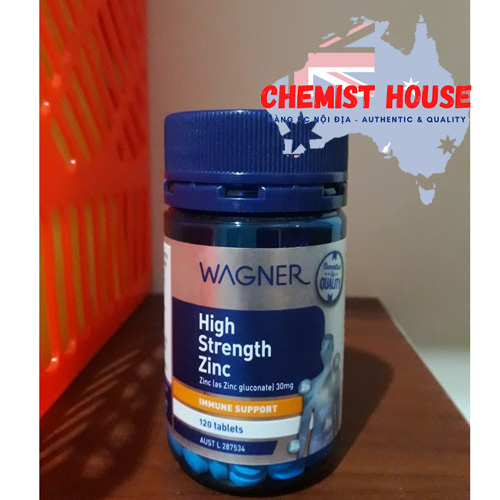 Wagner High Strength Zinc - Viên uống bổ sung kẽm 120 viên