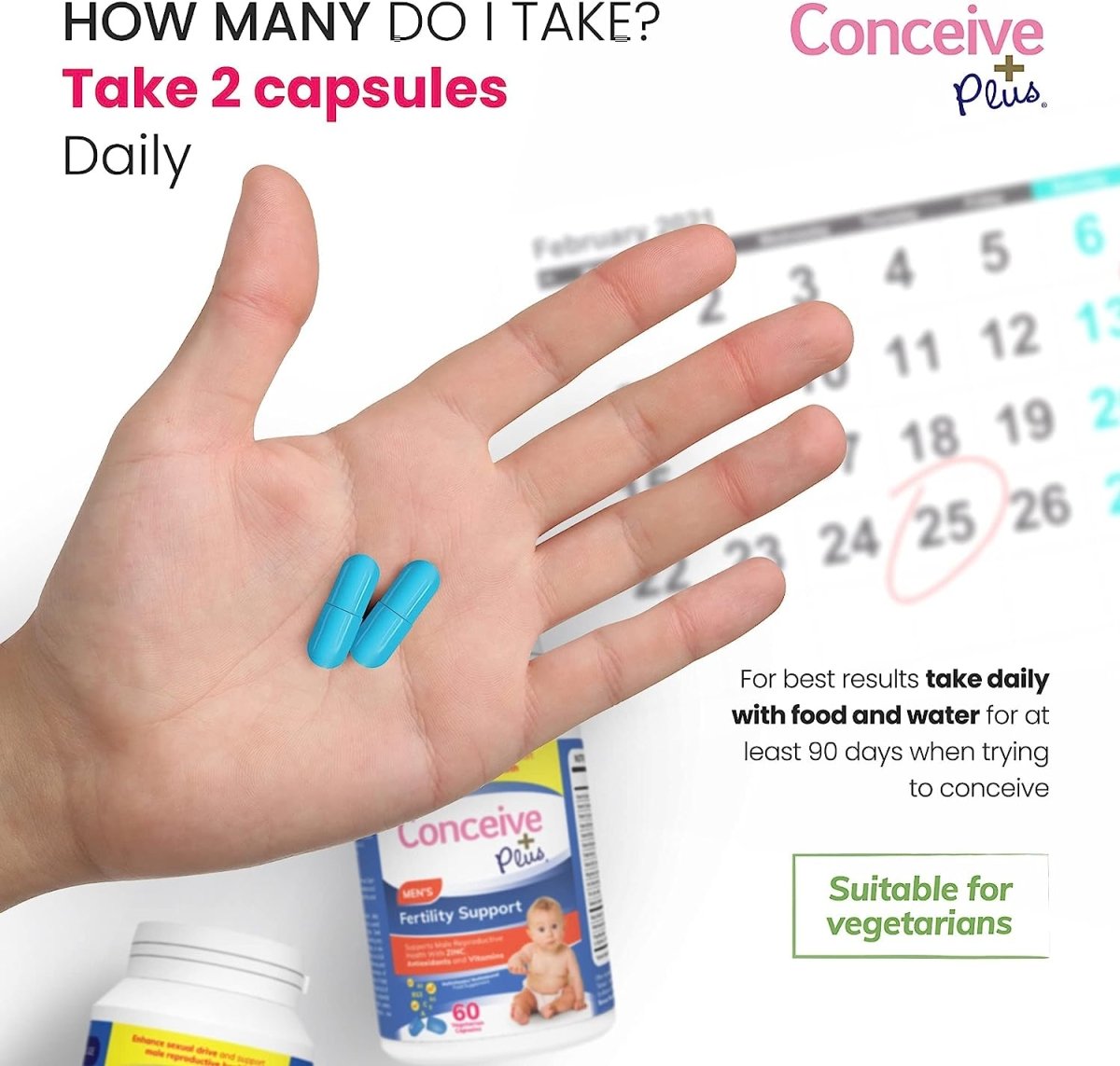 Conceive Plus His and Her Fertility Support Supplements 60 Viên - Bổ Sung & Hỗ Trợ Khả Năng Sinh Sản Của Nam & Nữ