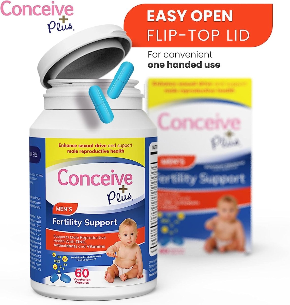 Conceive Plus His and Her Fertility Support Supplements 60 Viên - Bổ Sung & Hỗ Trợ Khả Năng Sinh Sản Của Nam & Nữ