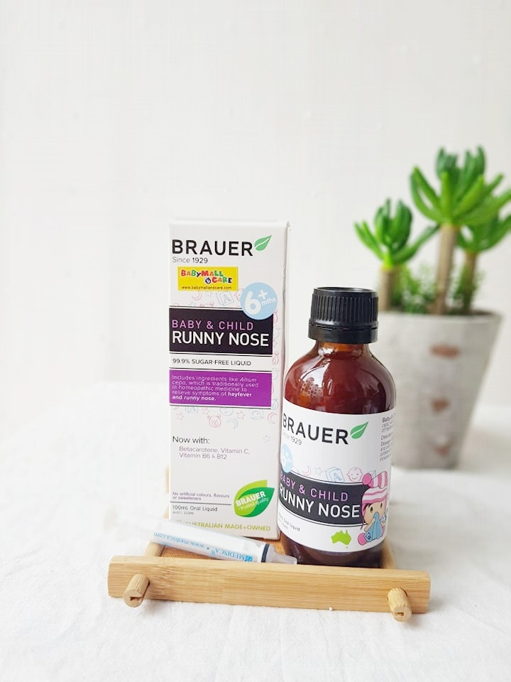 Siro Trị Sổ Mũi Cho Bé Brauer Baby & Child Runny Nose Relief 100ml