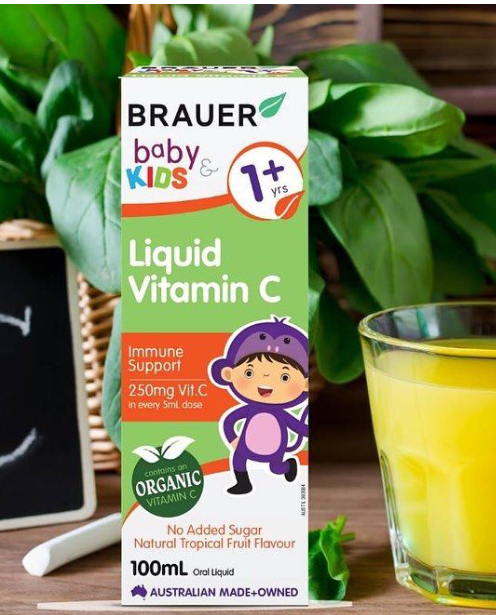 Thực Phẩm Bảo Vệ Brauer Kids Liquid Vitamin C 200ml
