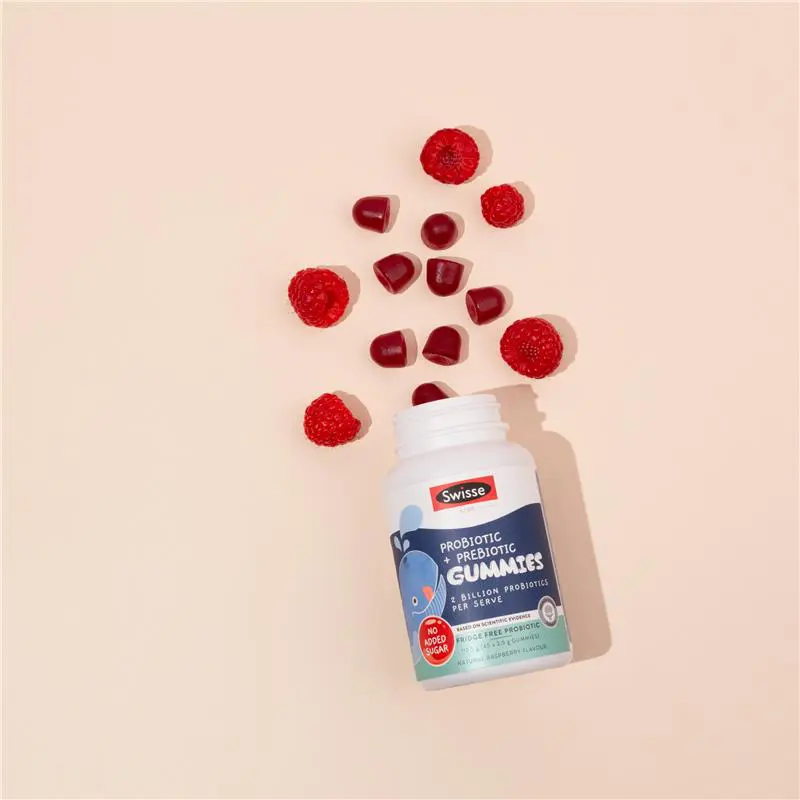 Viên Nhai Hỗ Trợ Đường Ruột Swisse Kids Probiotic & Prebiotic Gummies 45 Gói