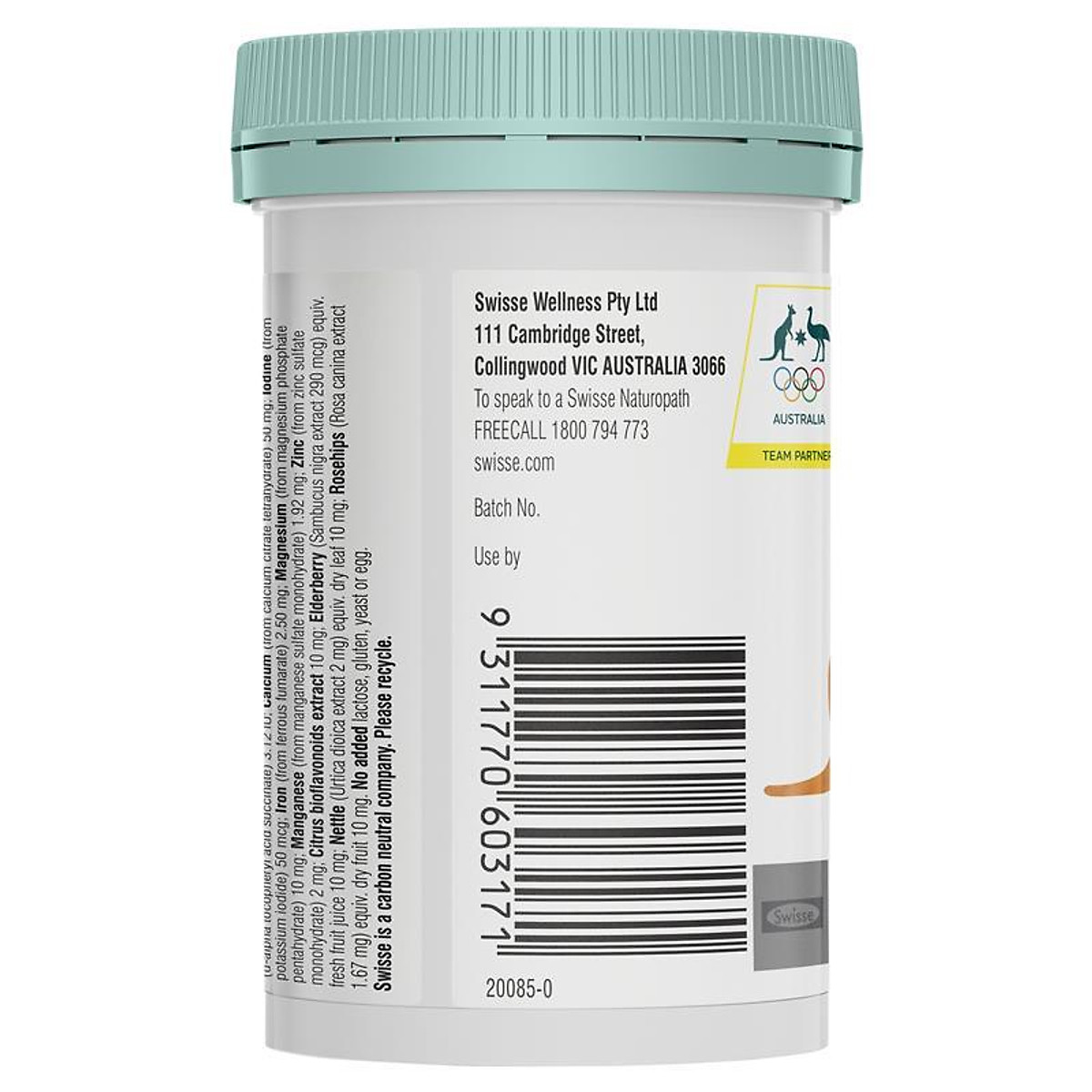 vIÊN Uống Vitamin Tổng Hợp Cho Trẻ Em Từ 2 Tuổi Swisse Kids Multi 60 viên