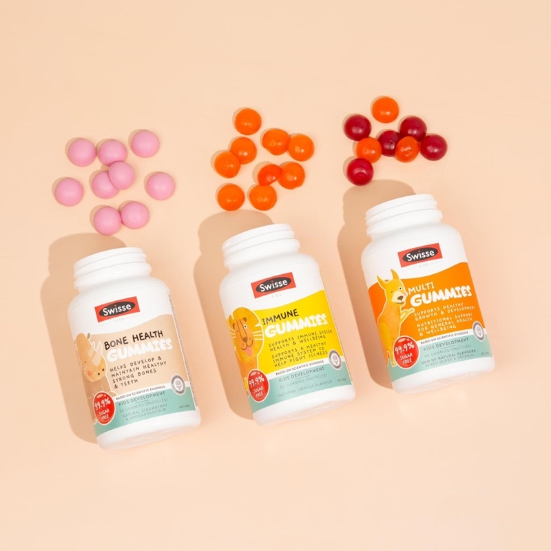 Viên Nhai Bổ Sung Vitamin Tổng Hợp Cho Bé Từ 2 Tuổi - Swisse Kids Multi 60 Kẹo Nhai
