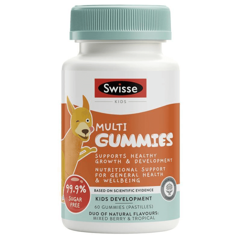 Viên Nhai Bổ Sung Vitamin Tổng Hợp Cho Bé Từ 2 Tuổi - Swisse Kids Multi 60 Kẹo Nhai