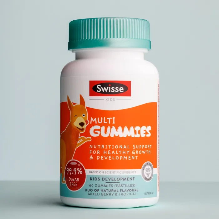 Viên Nhai Bổ Sung Vitamin Tổng Hợp Cho Bé Từ 2 Tuổi - Swisse Kids Multi 60 Kẹo Nhai