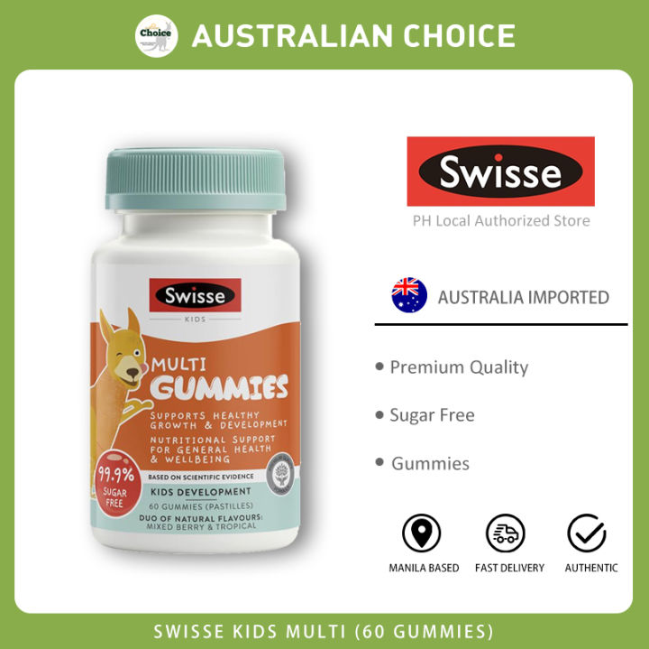 Viên Nhai Bổ Sung Vitamin Tổng Hợp Cho Bé Từ 2 Tuổi - Swisse Kids Multi 60 Kẹo Nhai