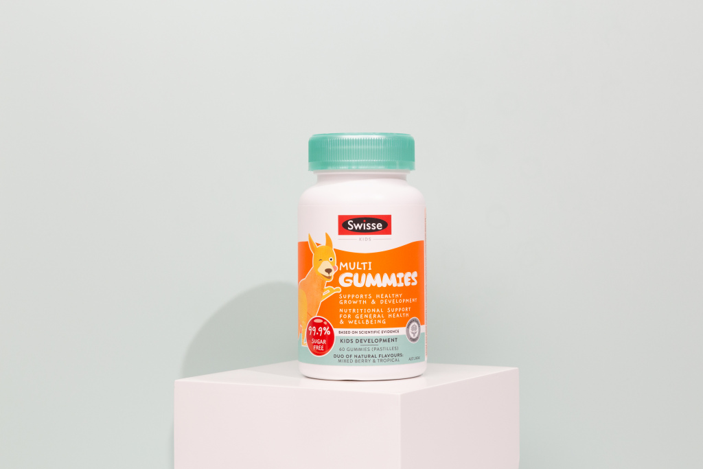 Viên Nhai Bổ Sung Vitamin Tổng Hợp Cho Bé Từ 2 Tuổi - Swisse Kids Multi 60 Kẹo Nhai