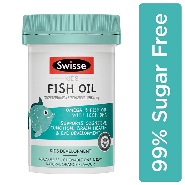 Viên Bổ Sung Dầu Ca Cho Trẻ Em Swisse Kids Fish Oil 60 Viên