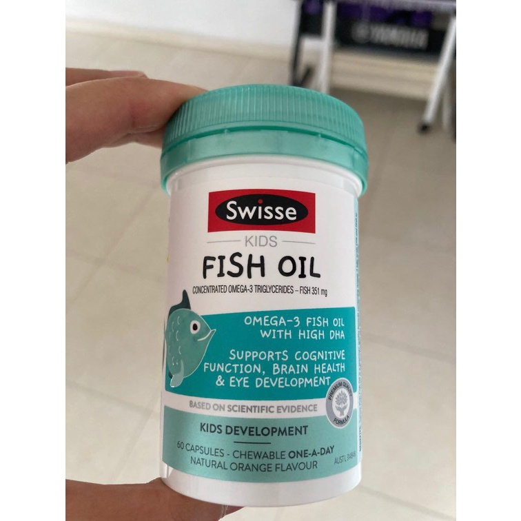 Viên Bổ Sung Dầu Ca Cho Trẻ Em Swisse Kids Fish Oil 60 Viên