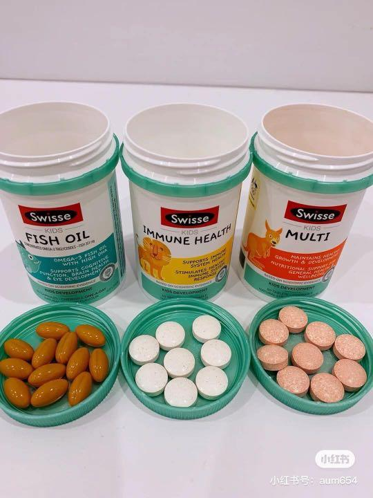 Viên Bổ Sung Dầu Ca Cho Trẻ Em Swisse Kids Fish Oil 60 Viên