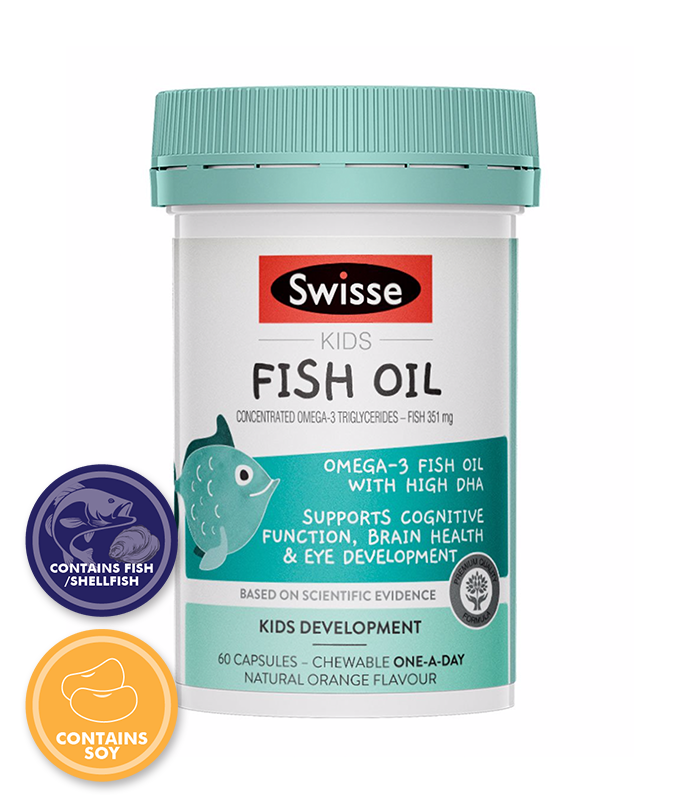 Viên Bổ Sung Dầu Ca Cho Trẻ Em Swisse Kids Fish Oil 60 Viên