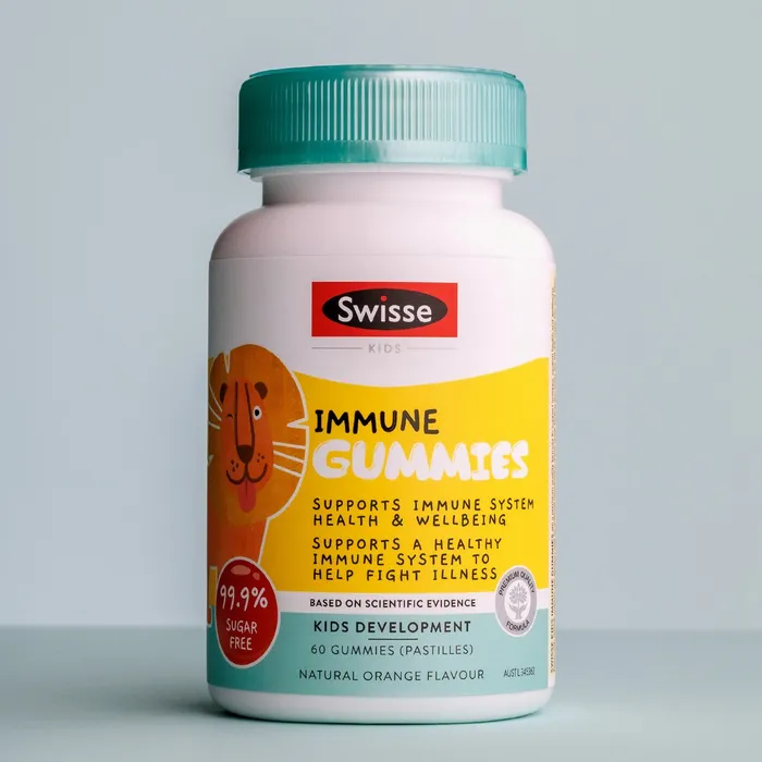Viên Nhai Hỗ Trợ Chức Năng Hệ Thống Miễn Dịch Cho Trẻ Từ 2 Tuổi Swisse Kids Immune 60 Kẹo Nhai
